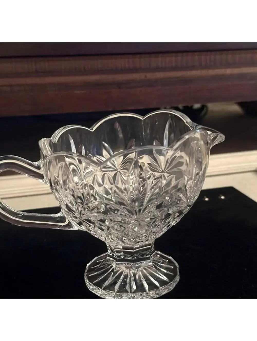 Vintage Pineapple Collection by Godinger footed creamer / sauce / gravy bowl